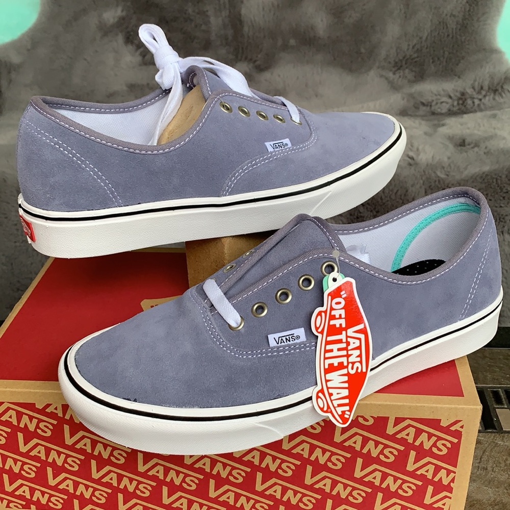 VANS COMFYCUSH AUTHENTIC SUEDE GRANITE BLUE MENS - Picture 9 of 15